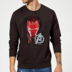 Image of Avengers Endgame Iron Man Brushed Sweatshirt - Black