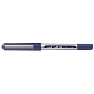 image of Uni Ball Eye Micro UB 150 Rollerball Pen Line 0.2mm Tip 0.5mm Blue 12 Pack