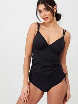 Image of Panache Anya Riva Balconnet Tankini - Black, Size 30Dd, Women
