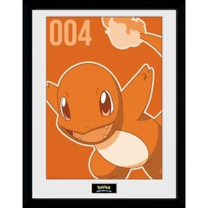 Image of Pokemon Charmander Mono Collector Print