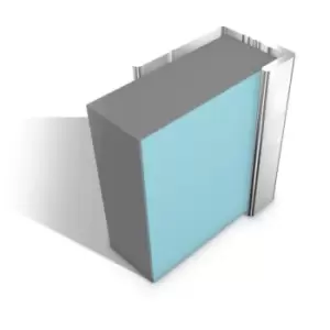Image of Multipanel Classic Wall Panel Profile End Cap Type C Bright Polished Silver MPECBP