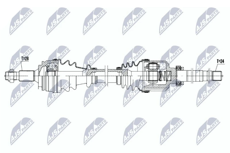 Image of NTY Drive shaft NTY NPW-PE-079