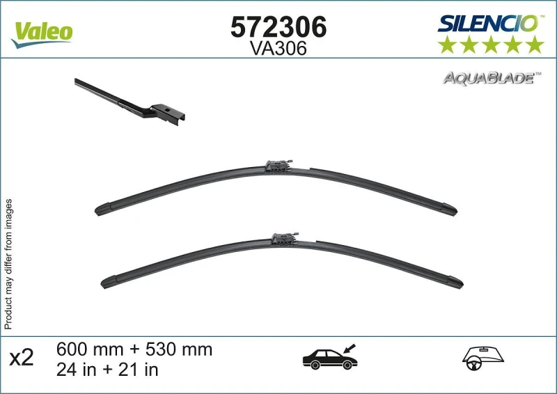 Image of Wiper blade VALEO 572306