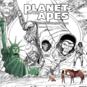 Image of planet of the apes adult coloring book