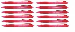 Image of Q Connect Retractable Ball Pen Red - 10 Pack
