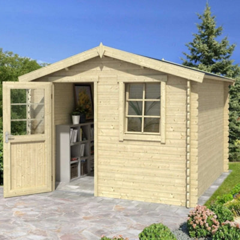 Image of Lasita Maja Lasita Osland Nina 175 Log Cabin - 2.7M X 1.7M - Traditional Garden Summer House