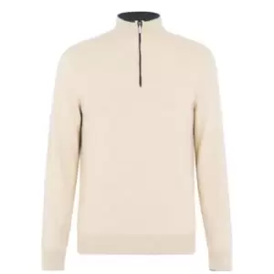 Image of Callaway Tour Authentic Cashmere Quarter Zip Jumper Mens - Beige