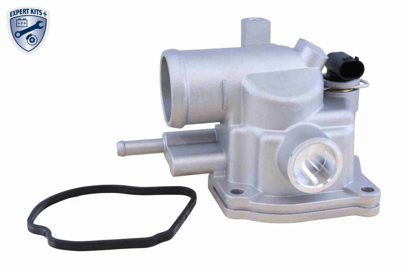 Image of VEMO V30-99-0100 Engine thermostat Opening Temperature: 87°C, with gasket/seal, Metal Housing, with sensor Thermostat,coolant (316)