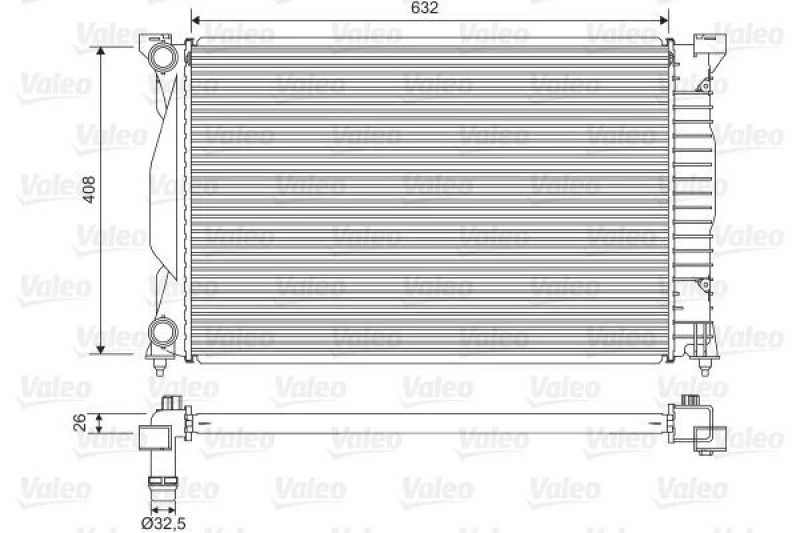 Image of Engine radiator VALEO 734269