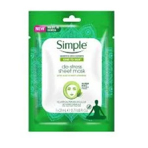 image of Simple De-Stress Sheet Face Mask