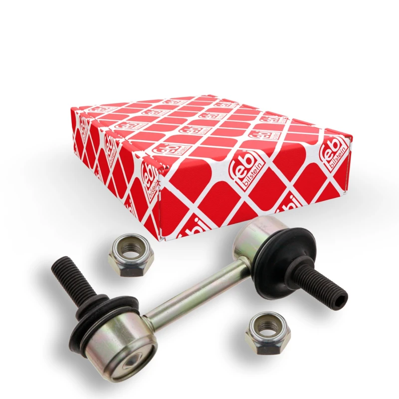 Image of FEBI BILSTEIN 33650 Anti-roll bar link OE Turbo NEW, with nuts Steel Link Stabiliser (3229)