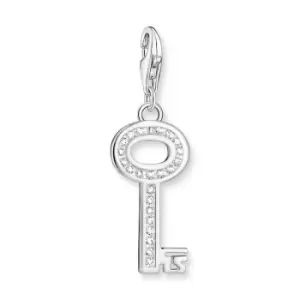 image of THOMAS SABO Silver CZ Key Charm