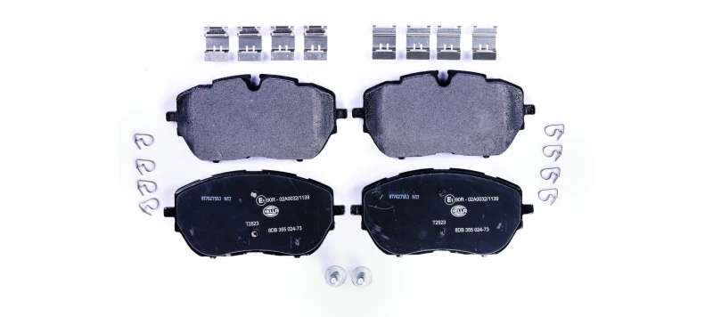 Image of HELLA Brake pad set HELLA 8DB 355 024-731