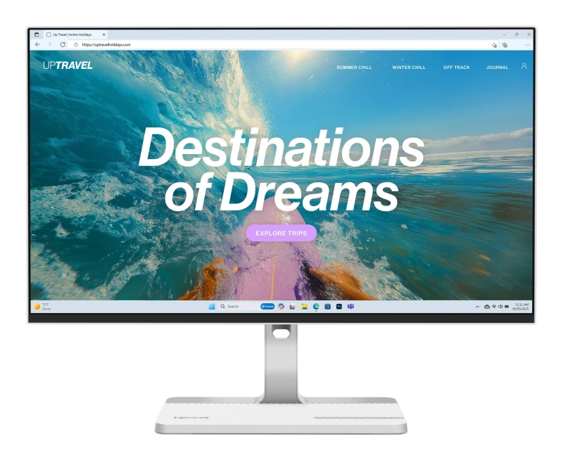 Image of Lenovo L24D-4C computer monitor 60.5cm (23.8") 1920 x 1080 pixels Full HD LCD Grey 67DCUAC6UK