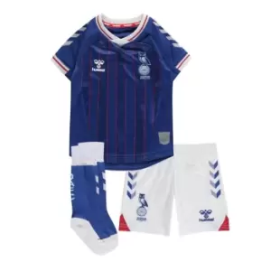 image of Hummel Oldham Athletic Home Kit 2021 2022 Childrens - Blue