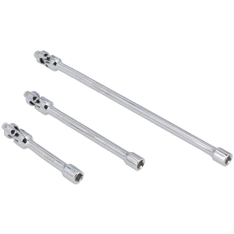 Image of Laser Tools 8495 3Pc Universal Joint Extension Set Spring Loaded 1/4"d