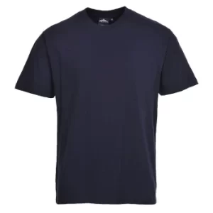 Image of Portwest B195 Turin Premium T-Shirt Navy 3XL
