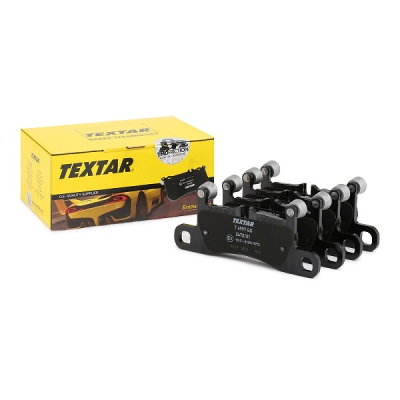 Image of TEXTAR 2472101 Brake pad set prepared for wear warning indicator, with counterweights Brake Pad Set,disc brake (402)