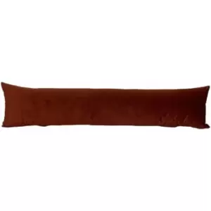 image of Evans Lichfield - Opulence Velvet Draught Excluder Case, Sunset