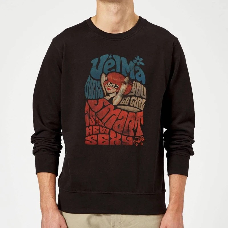 Image of Scooby Doo Smart Is The New Sexy Sweatshirt - Black - L