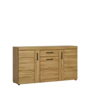 Image of Cortina 3 Door 1 Drawer Sideboard In Grandson Oak Effect
