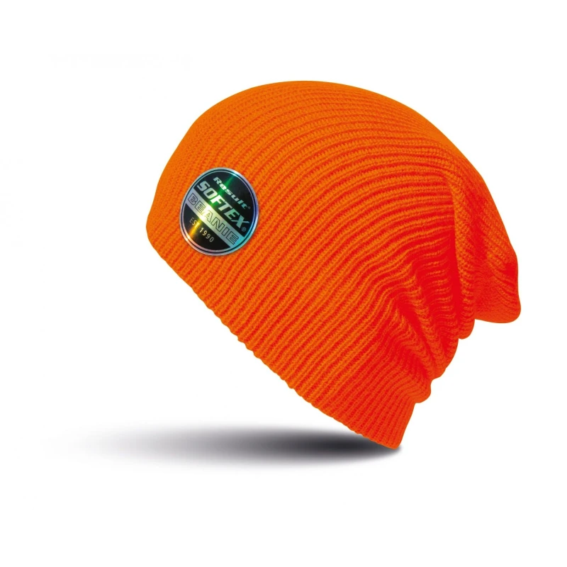 Image of Result Result Men Winter Essentials Core Softex Beanie Hat in Burnt Orange Burnt Orange One Size Male 5057080699698