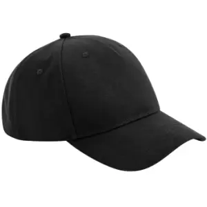 Image of Beechfield Unisex Adult Organic Cotton 5 Panel Baseball Cap (One Size) (Black)