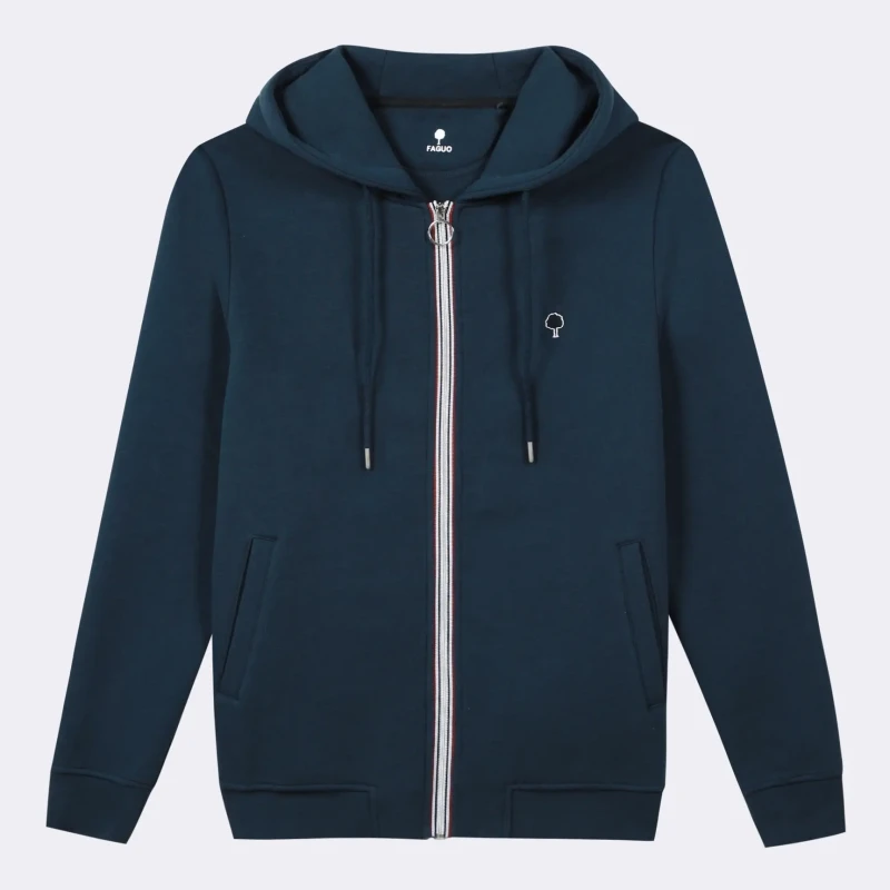 Image of Faguo Hoodie Faguo mesnil cotton Bleu Male S