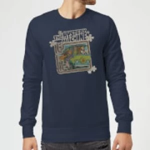Image of Scooby Doo Mystery Machine Psychedelic Sweatshirt - Navy - 3XL