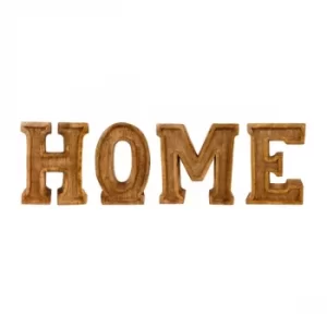 image of Hand Carved Wooden Embossed Letters Home