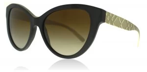 Image of Burberry BE4220 Sunglasses Matte Black 3464T5 Polariserade 56mm