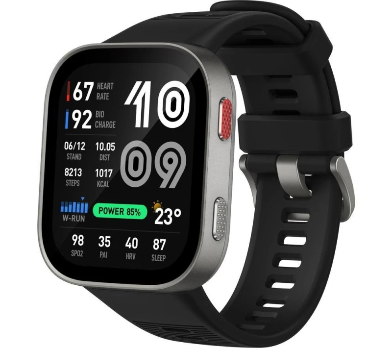 Image of AMAZFIT Bip Max Smartwatch - Silver, Silicone Strap, Silver/Grey 6978099570077