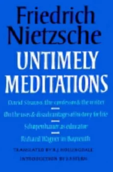 Image of Untimely Meditations by Friedrich Nietzsche Paperback