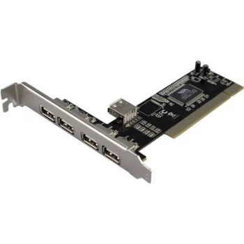 image of LogiLink USB 2.0 4 + 1 Port PCI 4+1 ports USB 2.0 controller card USB type A PCI