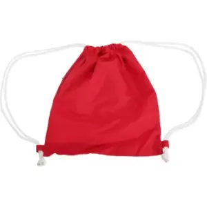 image of Icon Drawstring Bag/Gymsac (One Size) (Classic Red) - Bagbase