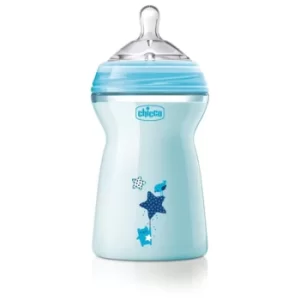 image of Chicco Natural Feeling Blue baby bottle 6m+ 330ml