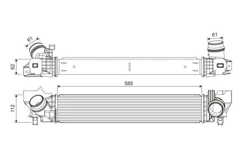 Image of Intercooler VALEO 822924
