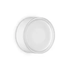 Image of Urano 1 Light Flush Ceiling Light White