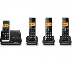 Image of BT Xenon 1500 Cordless Phone with Answering Machine Quad Handsets
