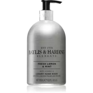 image of Baylis & Harding Elements Fresh Lemon & Mint Hand Soap 500 ml