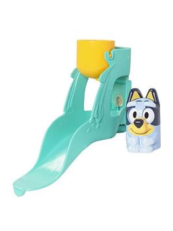 Image of Toomies Blueys Wasserrutsche Badespielzeug fur Kleinkinder Wasserspaß mit Drehaugen Fordert Feinmotorik Mit Saugnapfen Ab 18 Monaten