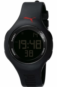 image of Unisex Puma PU91080 - Black Alarm Chronograph Watch PU910801005