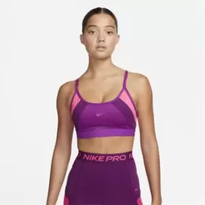 image of Nike Dri-FIT Indy Womens Light-Support 2 Piece Pad Logo Sports Bra - Purple