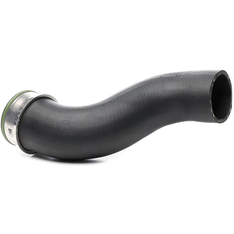 Image of METZGER 2400035 Turbocharger Hose without clamp, with quick coupling, Rubber with fabric lining Rubber with fabric lining Charger Intake Hose (3314)