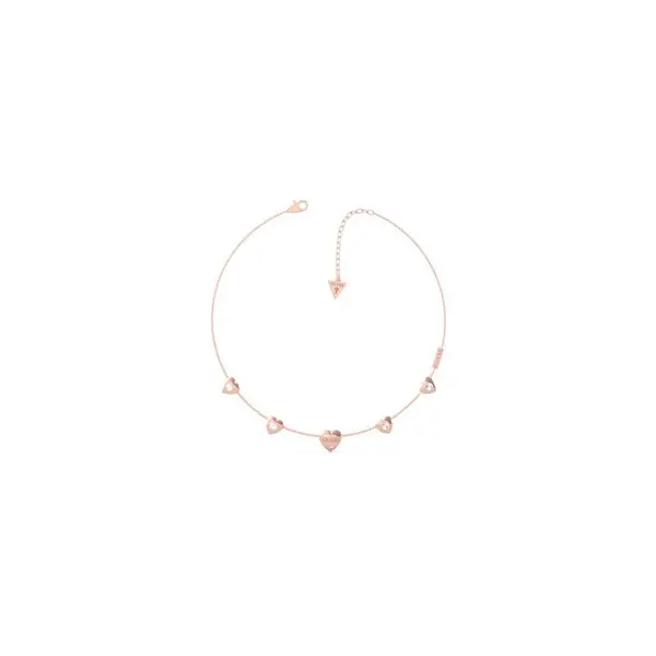 Image of Guess Jewellery Guess Guess Is For Lovers Necklace UBN70030