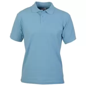 image of Absolute Apparel Mens Precision Polo (4XL) (Light Blue)