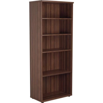 image of 2000MM Bookcase 4 Adjustable Shelves - Dark Walnut