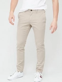 Image of Tommy Hilfiger Bleecker Flex Chino - Stone, Size 30, Inside Leg Regular, Men
