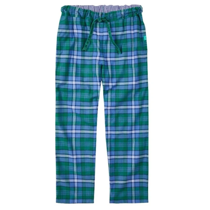 Image of Loungers Ladies Organic Brushed Cotton Lounge Trousers Green Sea female 8 (XS)