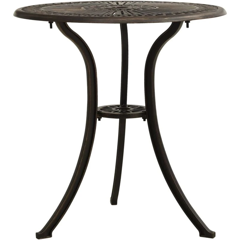 Image of VIDAXL Garden Table Bronze 62x62x65cm Cast Aluminium Vidaxl 8720286205822